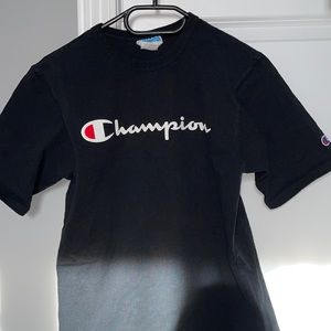Champion size small black authentic t shirt